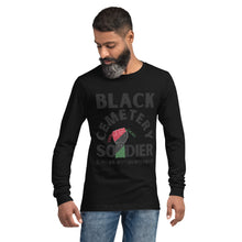 Load image into Gallery viewer, Black Cemetery Soldier Long Sleeve Tee
