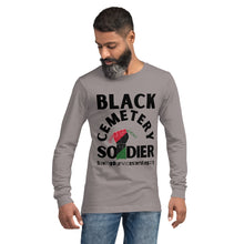 Load image into Gallery viewer, Black Cemetery Soldier Long Sleeve Tee