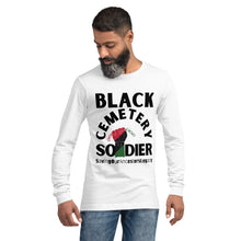 Load image into Gallery viewer, Black Cemetery Soldier Long Sleeve Tee