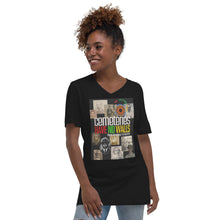 Load image into Gallery viewer, Unisex Short Sleeve V-Neck T-Shirt